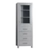 Avanity Modero 24"W X 20"D X 71"H Chilled Gray Linen Cabinet