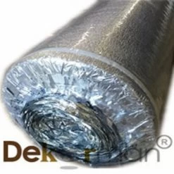 Dekorman 2mm Thickness 2-N-1 Moisture Barrier Silver Foam Underlayment, 200 Sqf Per Roll