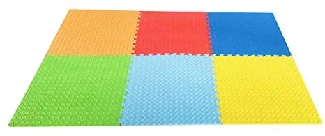 Techtongda 18 Tiles 72SQ FT Interlocking EVA Foam Floor Puzzle Work Mats Puzzle Gym Exercise
