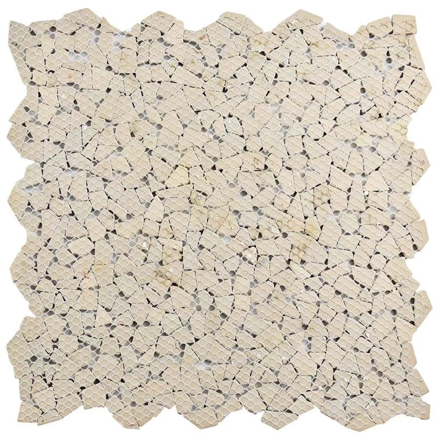 SomerTile 11.25" X 11.25" Dizzy Glossy Black Ceramic Mosaic Floor And Wall Tile (10 Tiles/ 8.98 Sqft.) - Image 3