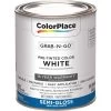 ColorPlace Pre Mixed Ready To Use, Interior Paint, White, Semi-Gloss Finish, 1 Quart
