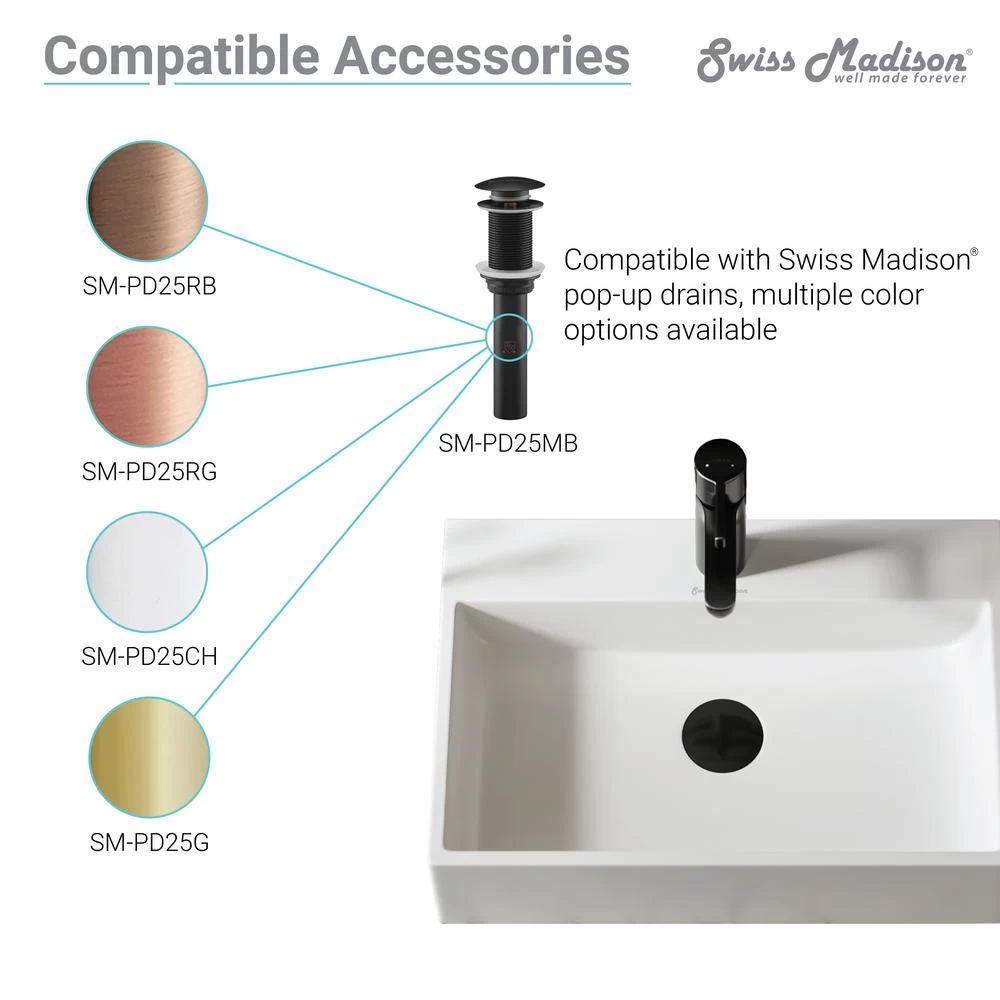 Swiss Madison Claire Vessel Sink In Glossy White - Image 11