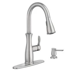 Nellis Single-Handle Pull-Down Sprayer Kitchen Faucet With Reflex And Power Clean In Spot Resist Stainless
