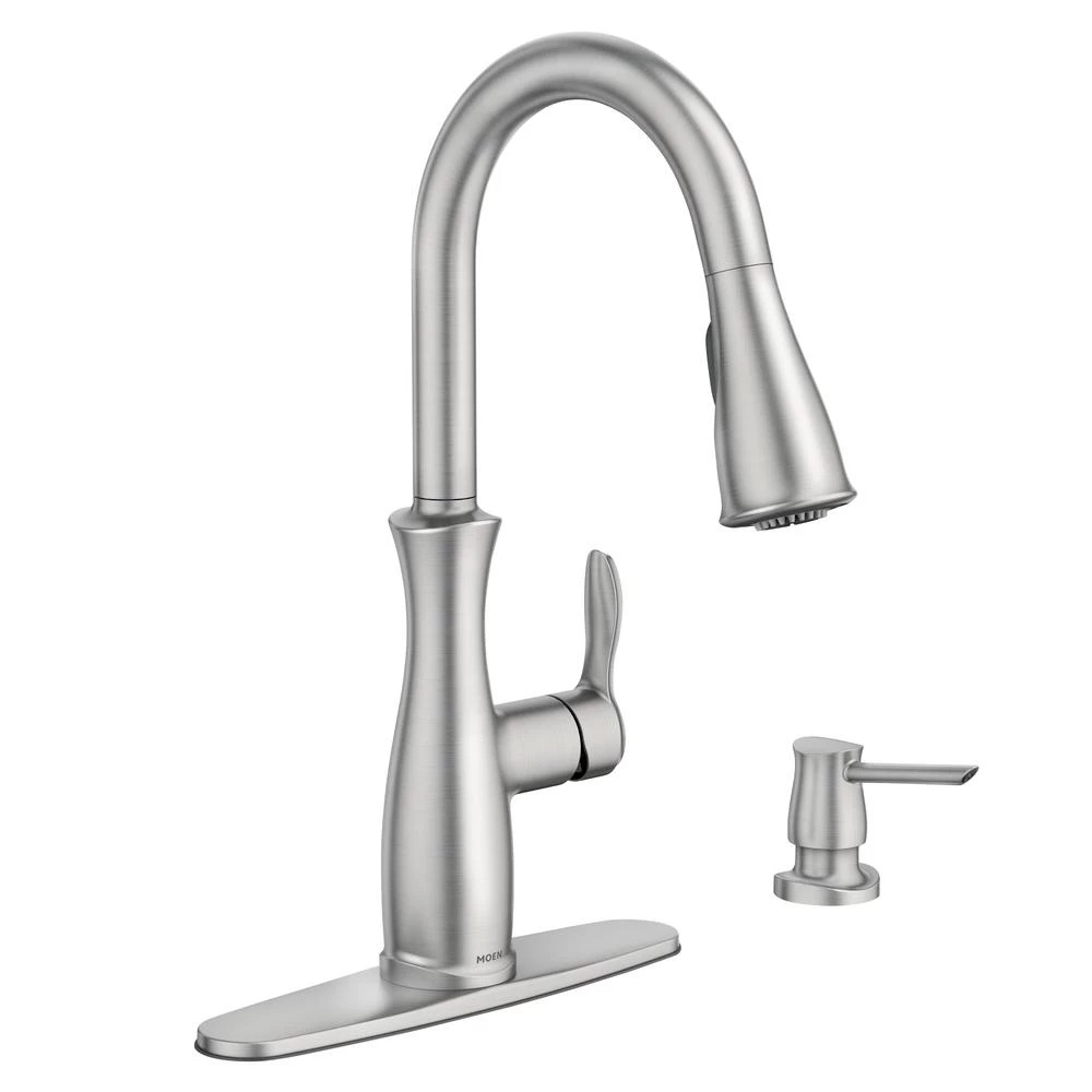 Nellis Single-Handle Pull-Down Sprayer Kitchen Faucet With Reflex And Power Clean In Spot Resist Stainless