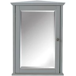 Hamilton 27 In. H X 20 In. W Corner Wall Cabinet In Grey