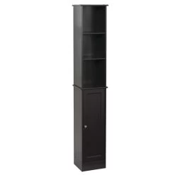 Tuscany® Riley 12"W X 9"D X 67"H Espresso Linen Cabinet