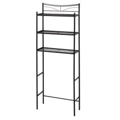 Zenna Home® Hawthorne 25"W X 9"D X 65"H Heritage Bronze Over-the-Toilet Storage Shelves