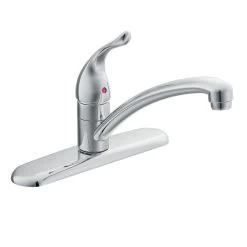 Chateau Low-Arc Single-Handle Standard Kitchen Faucet In Chrome
