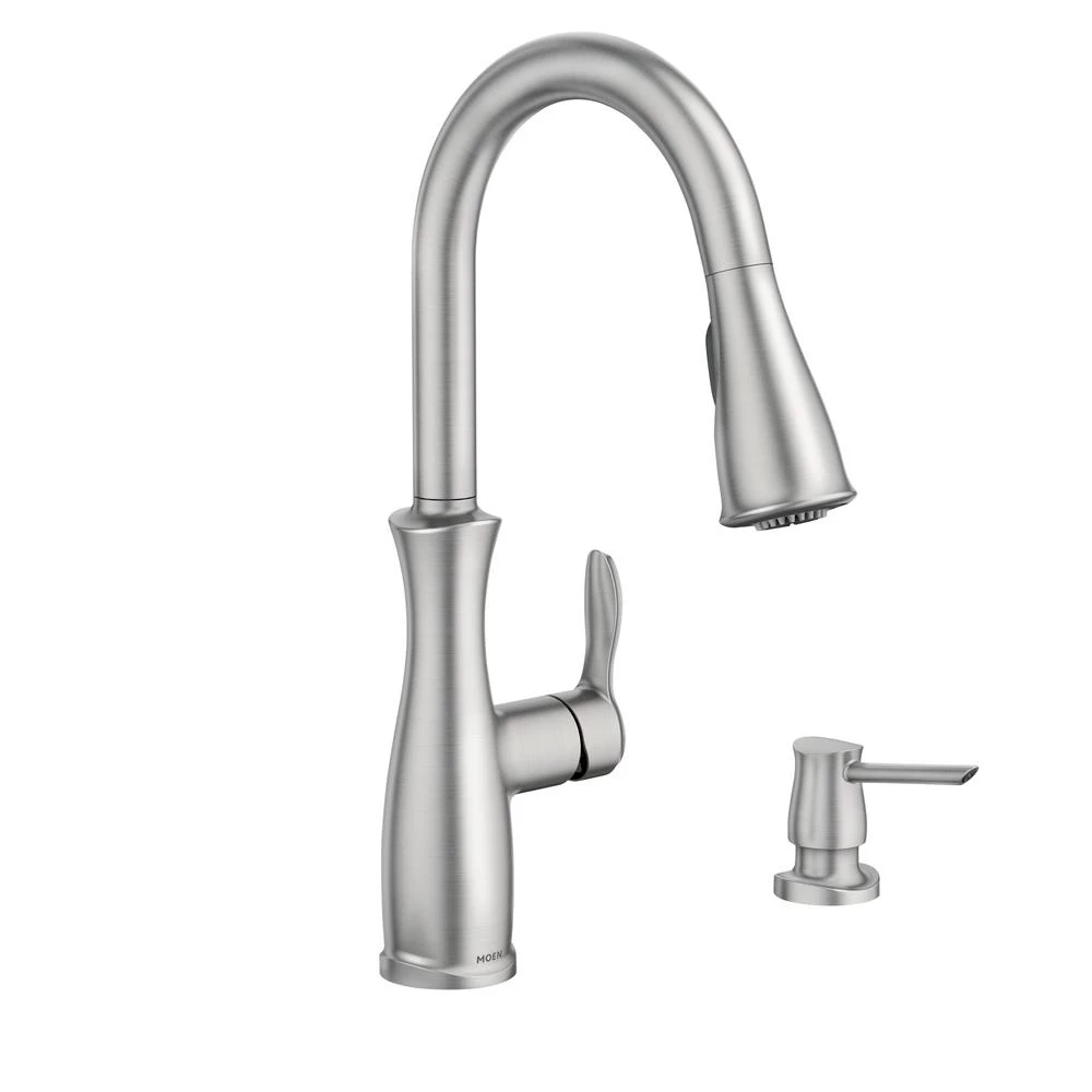 Nellis Single-Handle Pull-Down Sprayer Kitchen Faucet With Reflex And Power Clean In Spot Resist Stainless - Image 9