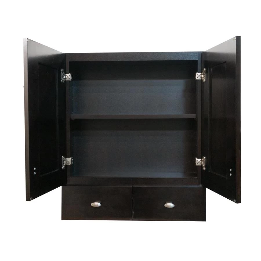 Diamond FreshFit Palencia 25-in W X 29-in H X 8.25-in D Espresso Bathroom Wall Cabinet - Image 5