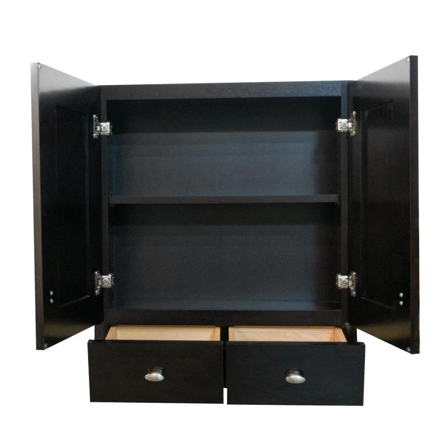 Diamond FreshFit Palencia 25-in W X 29-in H X 8.25-in D Espresso Bathroom Wall Cabinet - Image 6