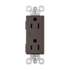 Legrand Radiant Dark Bronze 15-Amp Decorator Tamper Resistant Residential Outlet
