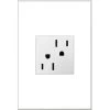 Legrand Adorne White 15-Amp Square Tamper Resistant Residential Outlet