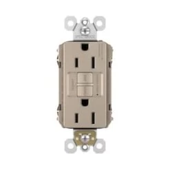 Legrand Radiant Nickel 15-Amp Decorator Tamper Resistant GFCI Residential/Commercial Outlet