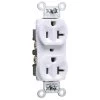 Legrand White 20-Amp Duplex Commercial Outlet