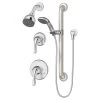 Origins 2-Handle 1-Spray Shower Faucet With Hand Shower In Chrome (Valve Included)