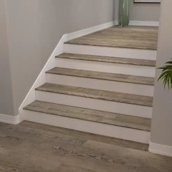 CALI Long-Board Vinyl Pro 2.06-in X 72.83-in Point Break Pine Prefinished Stair Nosing