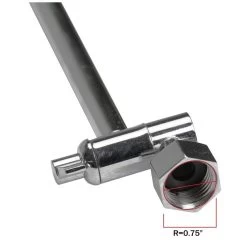 AKDY 12.5-in Chrom Bathtub/Shower Shower Arm