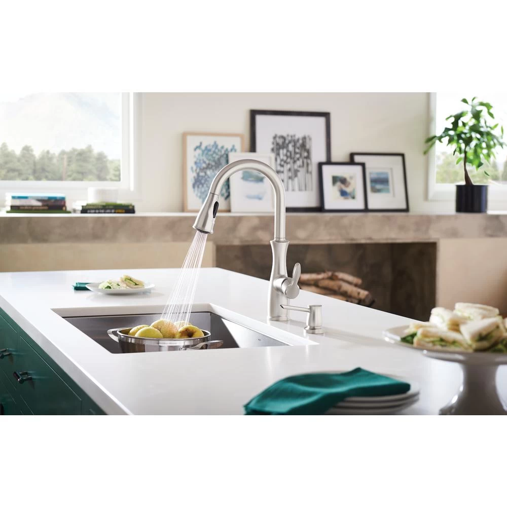 Nellis Single-Handle Pull-Down Sprayer Kitchen Faucet With Reflex And Power Clean In Spot Resist Stainless - Image 2