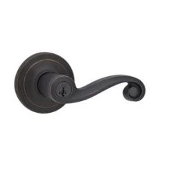 Kwikset Ashfield Venetian Bronze Smartkey Universal Keyed Entry Door Handle