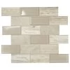 Daltile Premier Accents Beach Brick Joint 11 In. X 13 In. X 6 Mm Glass Mosaic Wall Tile (0.9 Sq. Ft. / Piece)