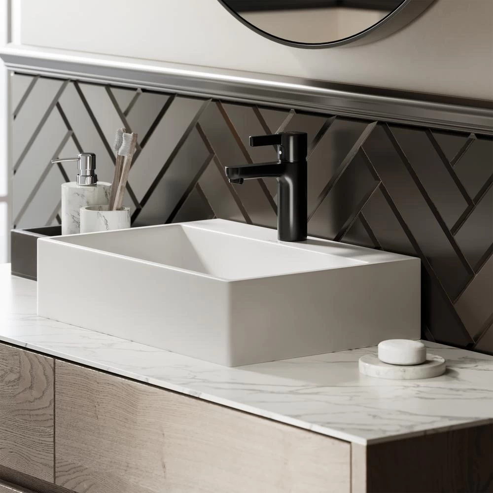 Swiss Madison Claire Vessel Sink In Glossy White