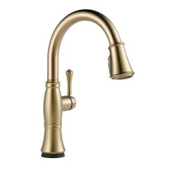 Cassidy Touch Single-Handle Pull-Down Sprayer Kitchen Faucet In Lumicoat Champagne Bronze