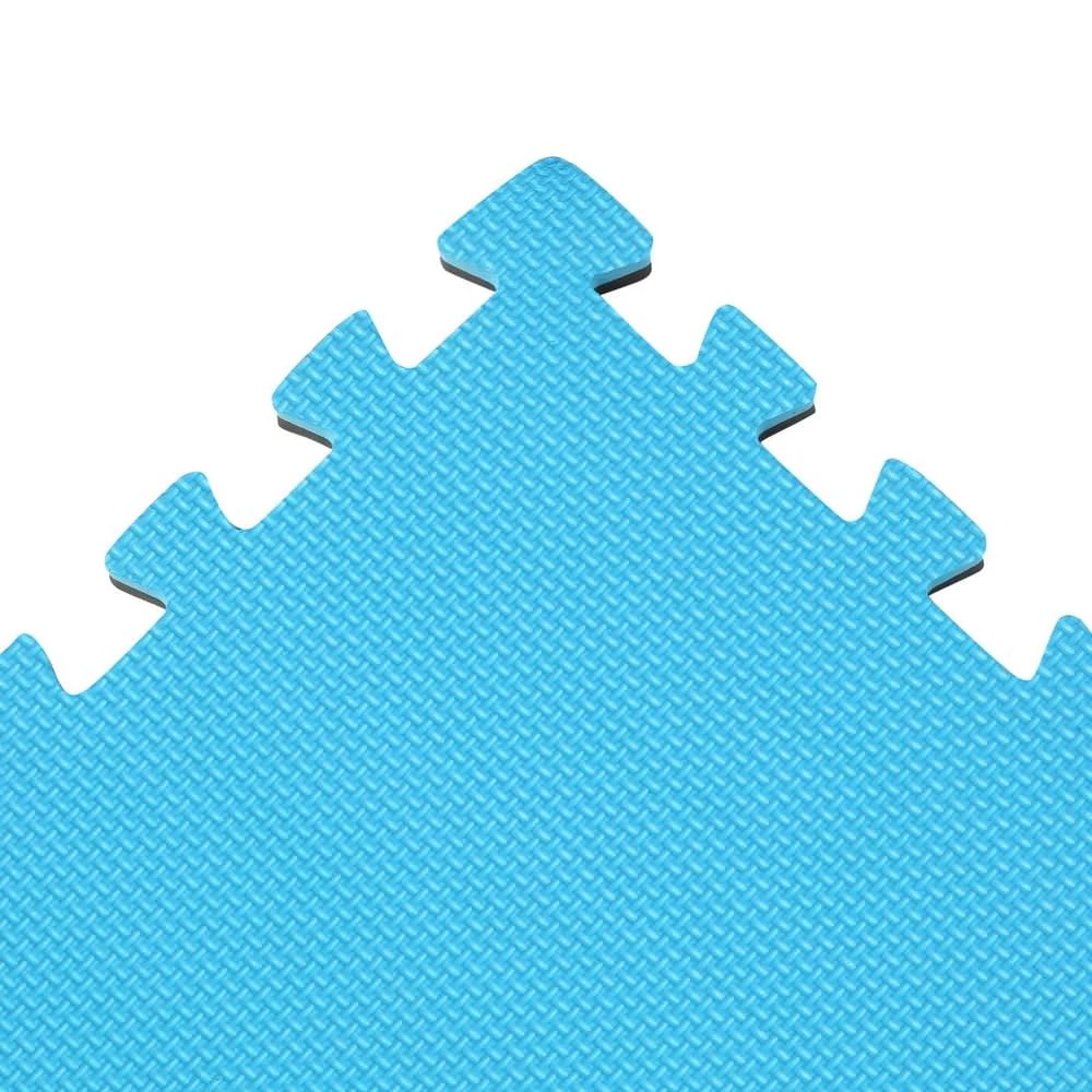 Norsk Blue/Black 24 In. X 24 In. EVA Foam Multi-Purpose Reversible Interlocking Tile (16-Tile) - Image 2