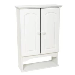 Zenna Home® 21"W X 8"D X 31"H White Bathroom Wall Cabinet