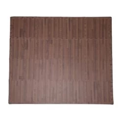 206996596 Soft EVA Foam Mat Flooring Tiles, Cherry Wood Print, 16 PC, 12" X 12", 16 Sq. Ft.
