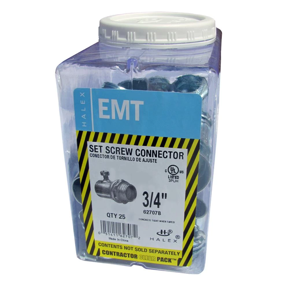 3/4 In. Electrical Metallic Tube (EMT) Set-Screw Connectors (25-Pack) - Image 4