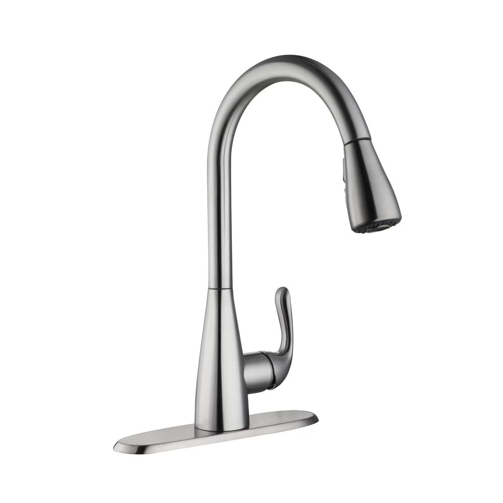 Carla Single-Handle Pull-Down Sprayer Kitchen Faucet In Stainless Steel