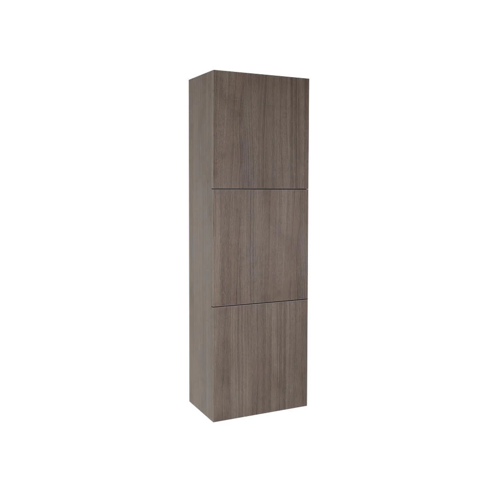 Fresca 18"W X 12"D X 59"H Gray Oak Linen Cabinet
