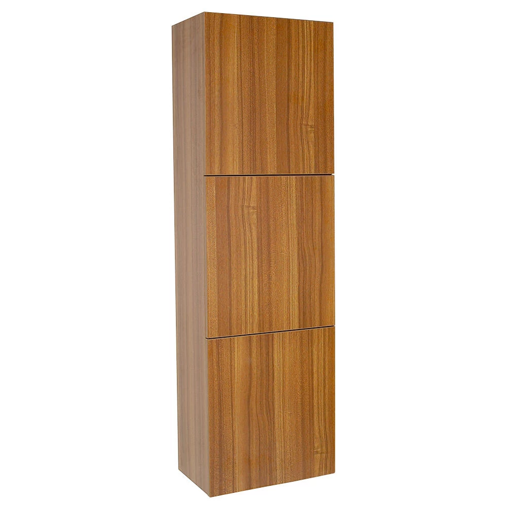 Fresca 18"W X 12"D X 59"H Teak Linen Cabinet