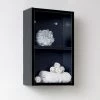 Fresca 12"W X 6"D X 20"H Black Linen Cabinet
