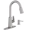 Moen Edwyn Spot Resist Stainless 1-Handle Deck Mount Pull-down Commercial/Residential Kitchen Faucet