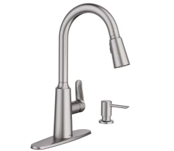 Moen Edwyn Spot Resist Stainless 1-Handle Deck Mount Pull-down Commercial/Residential Kitchen Faucet