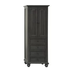 Avanity Thompson 24"W X 16"D X 68"H Charcoal Glaze Linen Cabinet