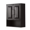 Wyndham Collection Daria 25"W X 9"D Dark Espresso Bathroom Wall Cabinet