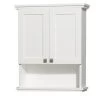 Wyndham Collection Acclaim 25"W X 9"D X 30"H White Bathroom Wall Cabinet