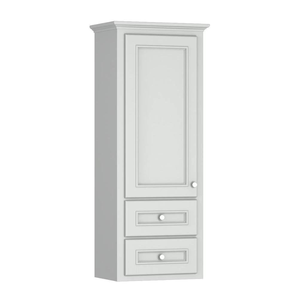 Briarwood Woodland 18"W X 12"D X 48"H Birch Fog Bathroom Wall Cabinet (Hinge Left)