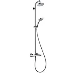 4-spray 5.375 In. Dual Shower Head And Handheld Shower Head In Chrome