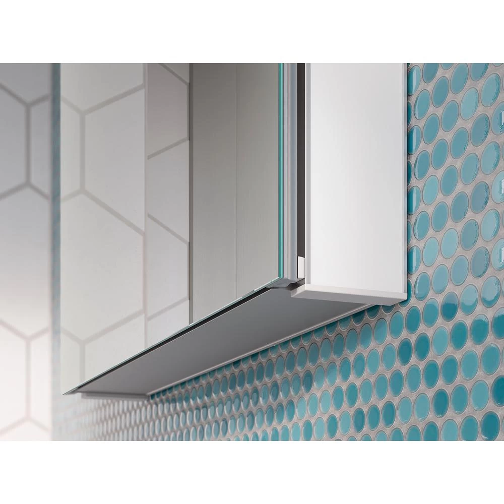 Maxstow 20 In. X 40 In. Frameless Surface-Mount Aluminum Medicine Cabinet - Image 4