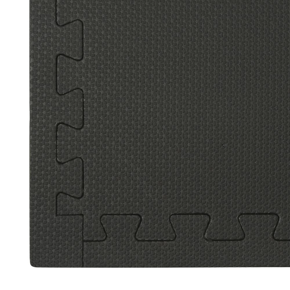 Norsk Blue/Black 24 In. X 24 In. EVA Foam Multi-Purpose Reversible Interlocking Tile (16-Tile) - Image 4