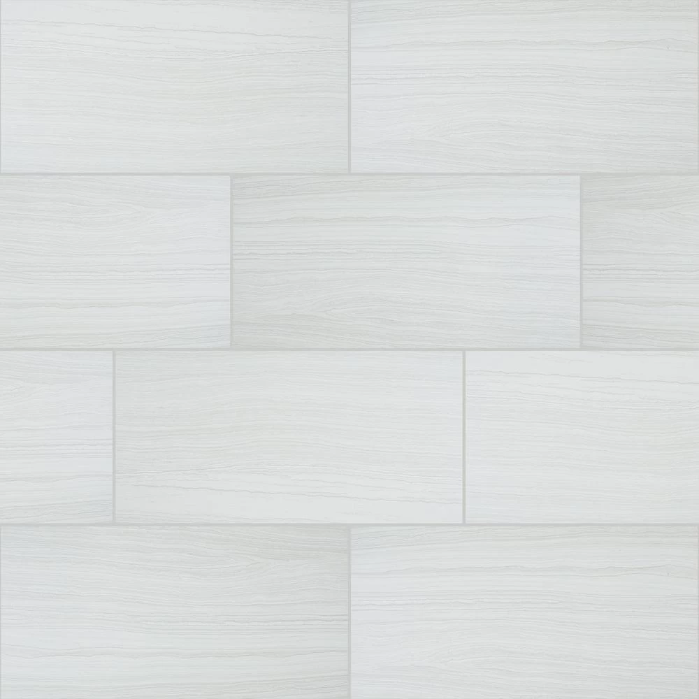 Daltile QuicTile 12 In. X 24 In. Tower White Matte Porcelain Locking Floor Tile (9.6 Sq. Ft. / Case)