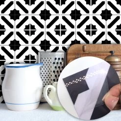 10Pcs Peel And Stick Backsplash Tile 3D Wall Tile Sticker Wallpaper Stickers For Kitchen Bathroom Backsplash Moroccan Style 15x15cm/20x20cm
