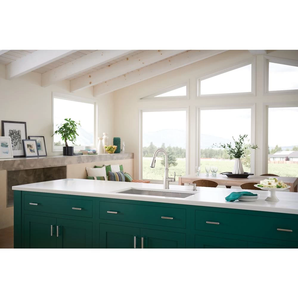 Nellis Single-Handle Pull-Down Sprayer Kitchen Faucet With Reflex And Power Clean In Spot Resist Stainless - Image 8