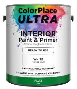 ColorPlace ULTRA Interior Paint & Primer In One, White