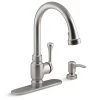 Carmichael Single-Handle Pull-Down Sprayer Kitchen Faucet In Stainless Steel
