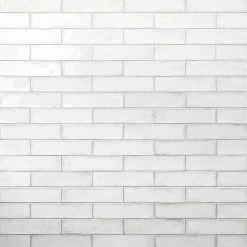 Ivy Hill Tile Moze White 3 In. X 12 In. 9 Mm Ceramic Wall Tile (22-Piece) (5.38 Sq. Ft./ Box)